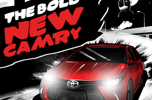 Toyota Camry Comic Book board - Stirmind